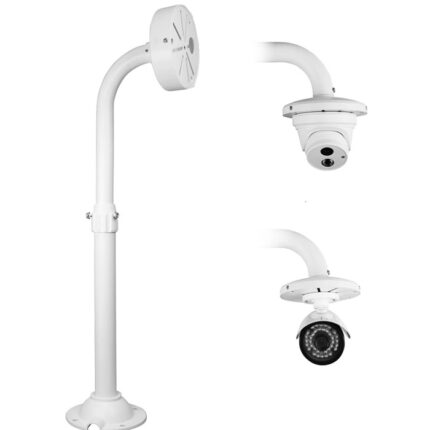 CCTV TELESCOPIC L-BRACKET WITH JUNCTION BOX 60-120CM