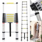 ALUMINIUM TELESCOPIC LADDER 3.2MTR VT320 - Image 3