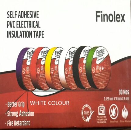 Finolex PVC Electrical Insulation Tape (White color) (MOQ: 1 pc) FINOLEX