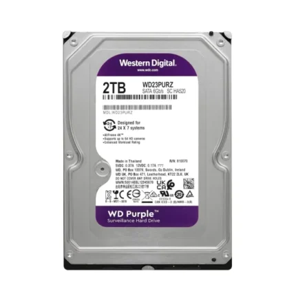 WD Surveillance Hard Disk 2TB PURPLE SATA 3.5 Inch