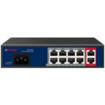 CP Plus 8 Port Poe Switch (8 normal Port + 2 Giga Uplink) CP-ANW-HPU8G2-N12